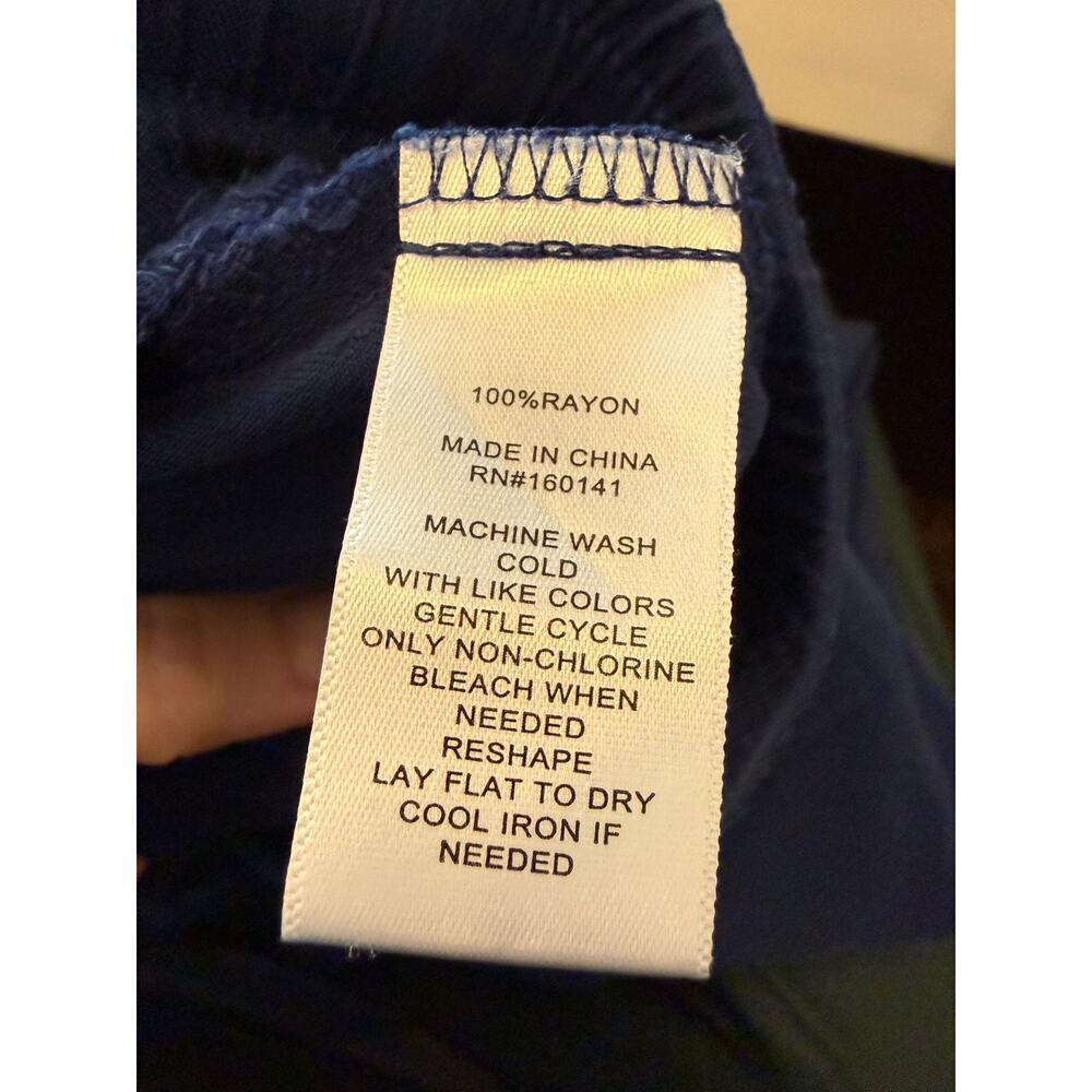FRYE Blue Cropped Cargo Style Pants Women size 2X 2XL XXL - Picture 5 of 8